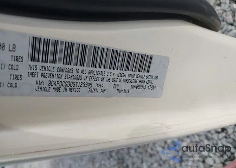 2016 Dodge Journey Crossroad Plus из США, поврежденный, VIN 3C4PDCGB8GT123909